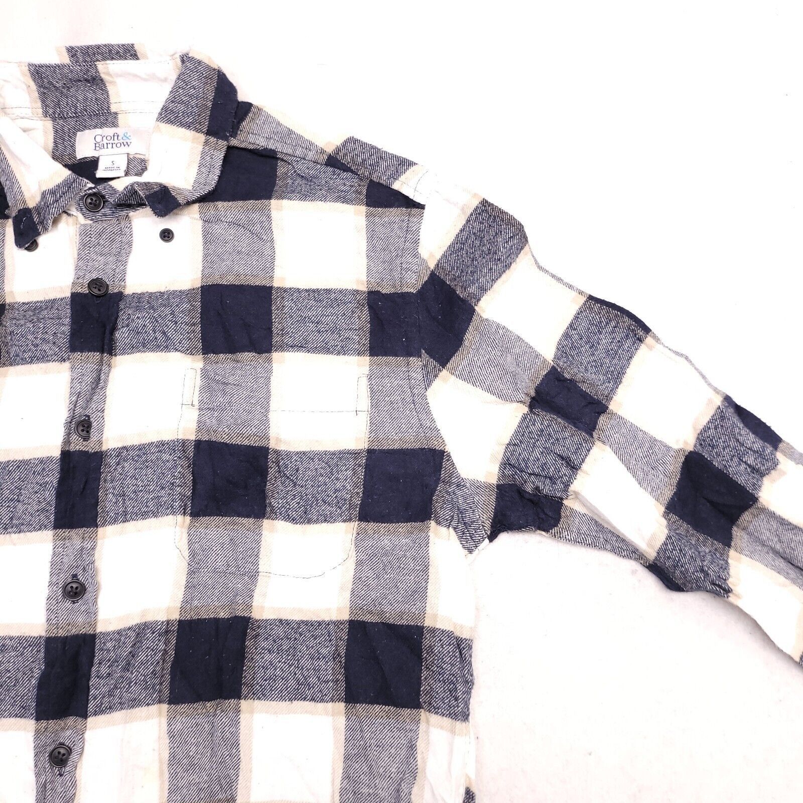 Croft & Barrow Croft & Barrow Buffalo Check Flannel Shirt Mens Size s Blue Size US S / EU 44-46 / 1 - 5 Thumbnail