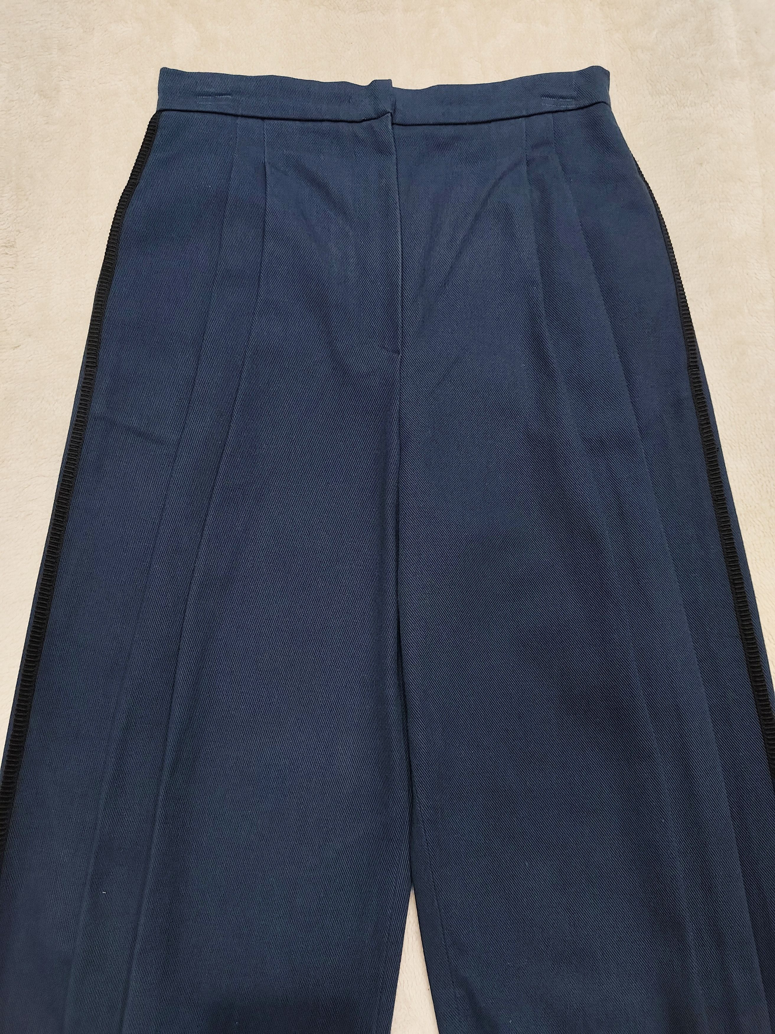 Fendi FENDI- Tailored Cuff Ankle Balloon Cropped Pleated Trousers Size 29" - 2 Thumbnail