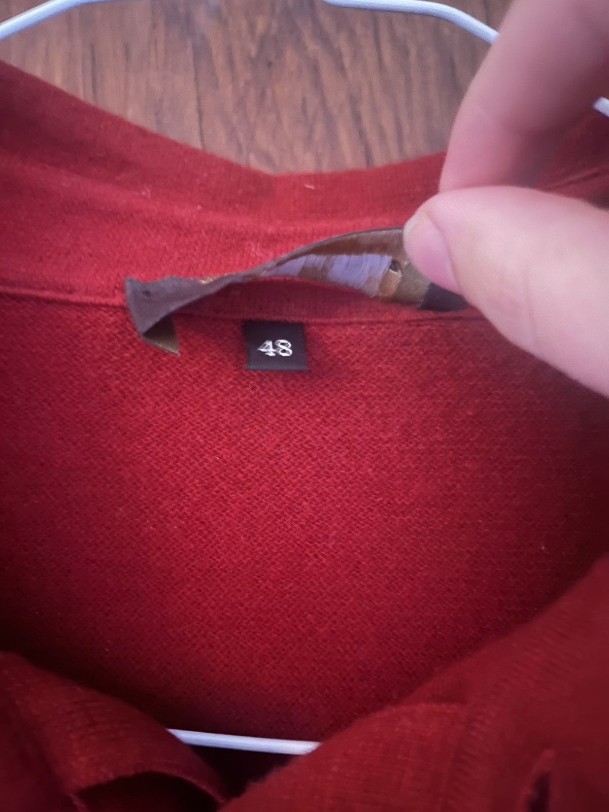 Loro Piana Loro Piana Red Baby cashmere polo knit size 48 Size US M / EU 48-50 / 2 - 3 Thumbnail