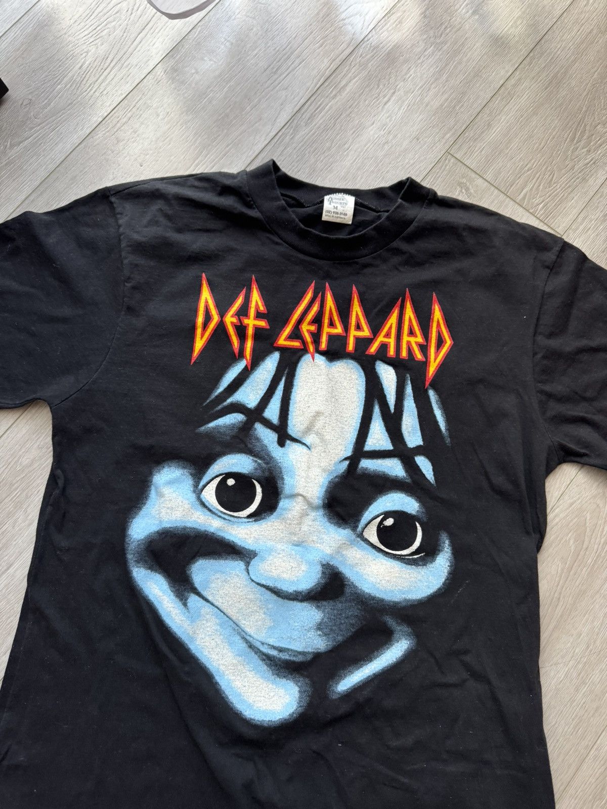 Vintage Dead Stock Vintage 1992 Def Leppard Big Face T Shirt Size US M / EU 48-50 / 2 - 2 Thumbnail