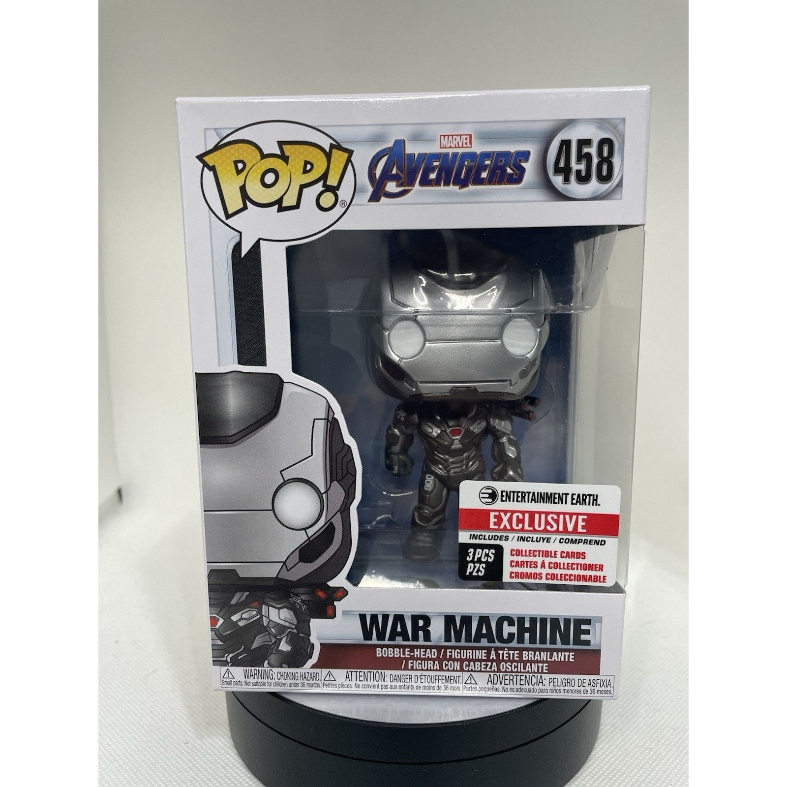 Marvel Comics Funko Pop! War Machine + Collectible Card 3PK Sealed 458 Size ONE SIZE - 2 Thumbnail