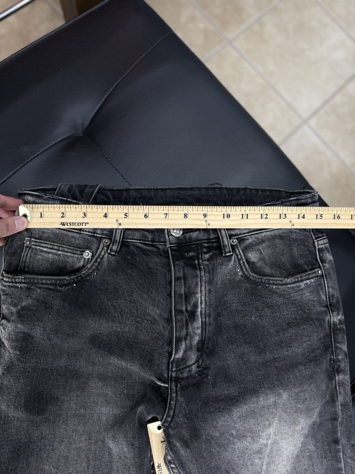 Ksubi Ksubi Grey Stone Skinny Jeans Size 31 Size US 31 - 11 Thumbnail