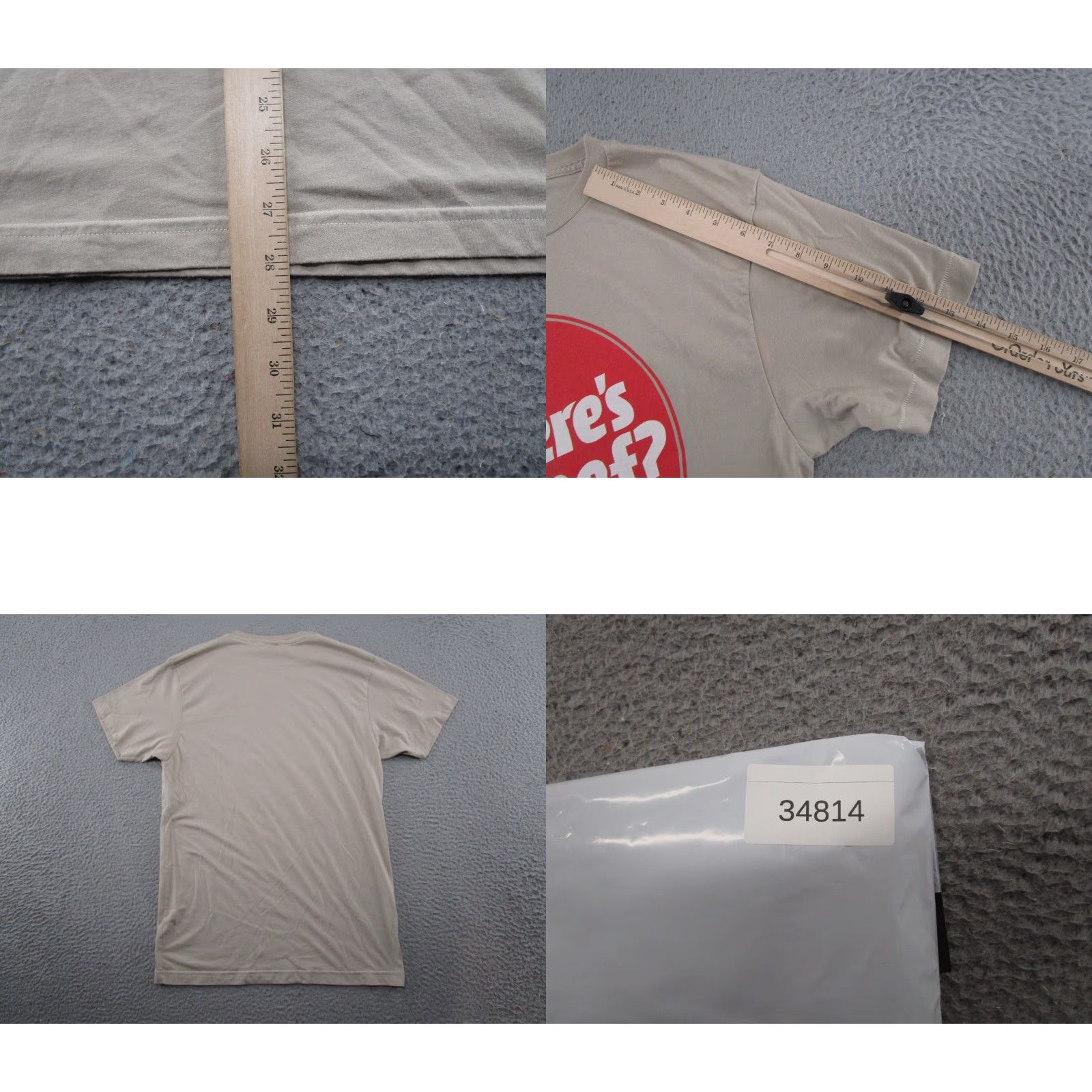 Vintage Homage Where’s The Beef Wendy’s Restaurant Slogan Shirt Size L USA Made Read Size US L / EU 52-54 / 3 - 8 Thumbnail