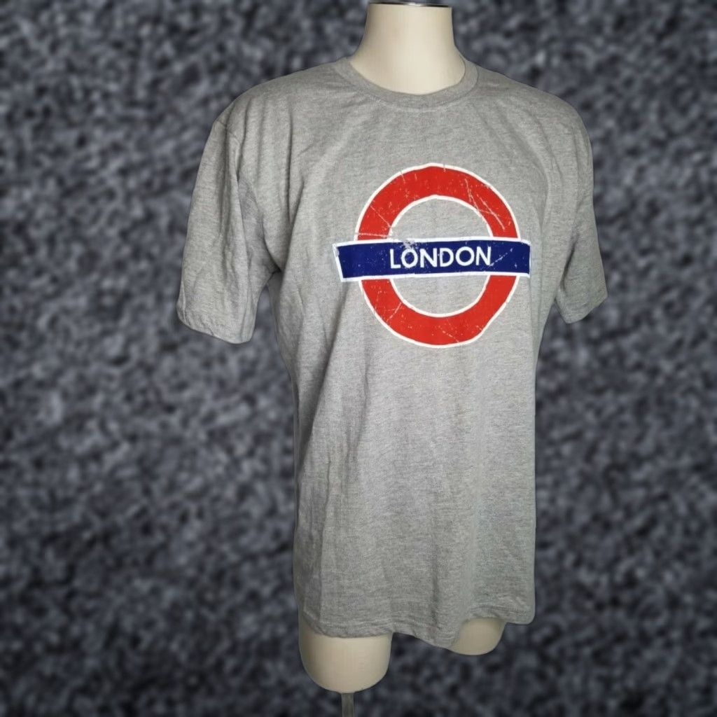Vintage TFL LONDON Underground Gray T-SHIRT Mens XL Size US XL / EU 56 / 4 - 1 Thumbnail