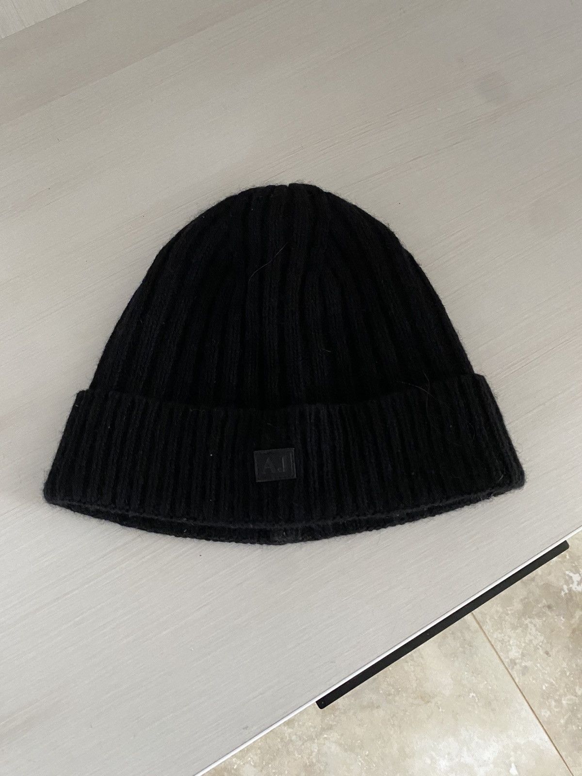 Armani 00s Armani Hat Black Mini Logo Size ONE SIZE - 2 Thumbnail