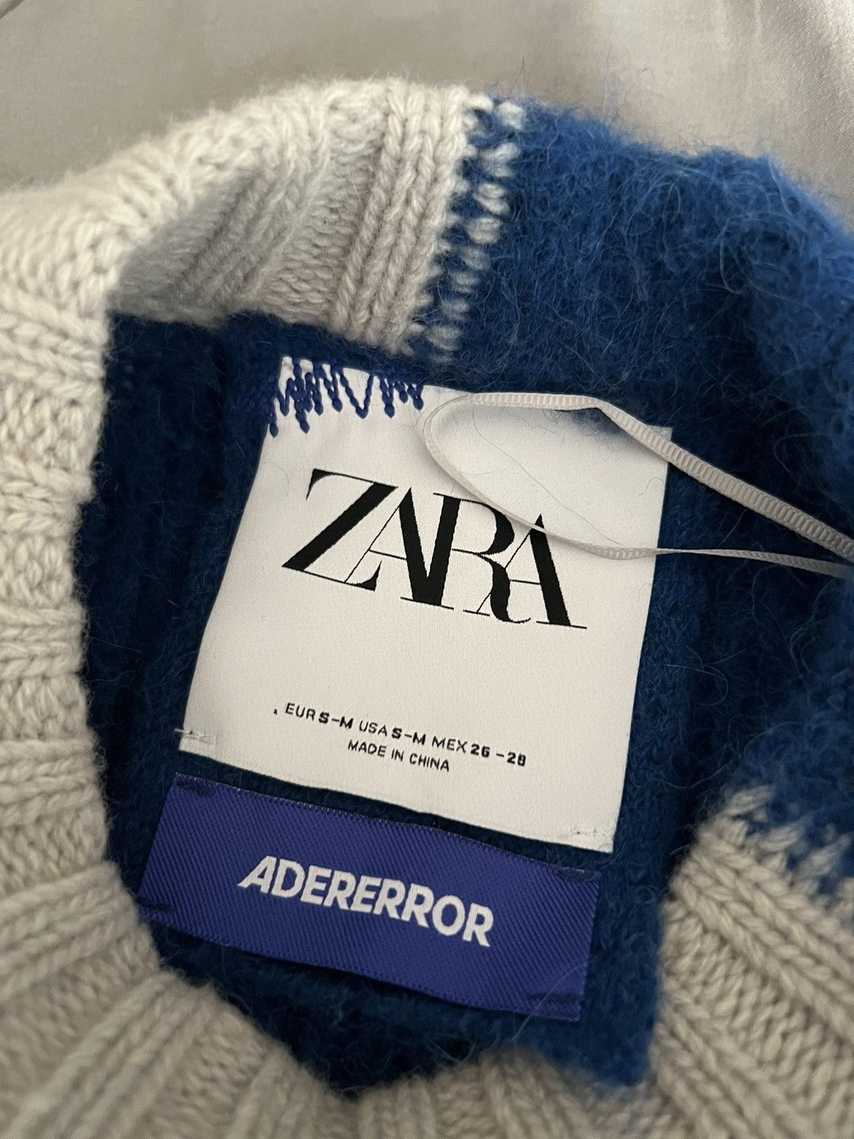 Ader Error × Zara Ader Error Zara Oversized Patchwork Knit Sweater Size US M / EU 48-50 / 2 - 3 Thumbnail