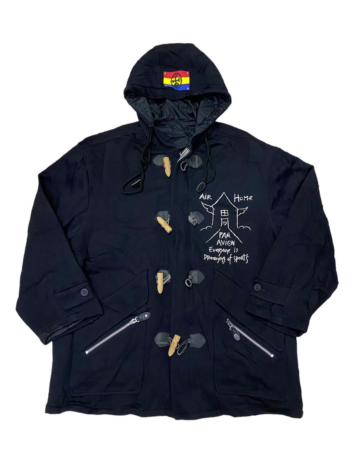 Jean Charles De Castelbajac 💥Vtg Jean Castelbajac Duffle Coat Jacket Size US XL / EU 56 / 4 - 3 Thumbnail