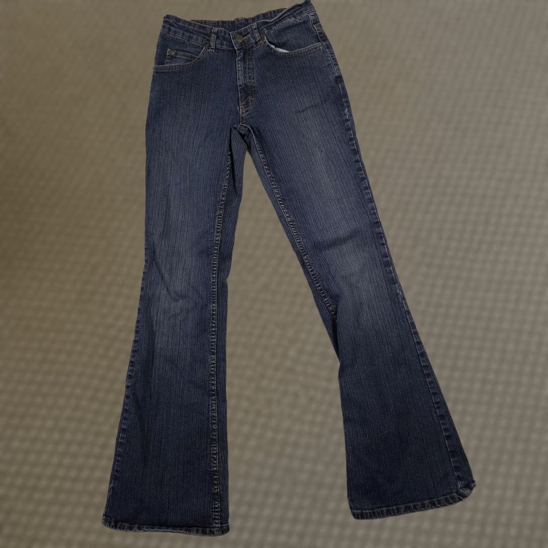Lee Lee Jeans Womens Bootcut Denim Blue Medium Wash 28x33 5-Pocket Zip Fly Regular Waist 31Inseam Size 28" / US 6 / IT 42 - 1 Thumbnail