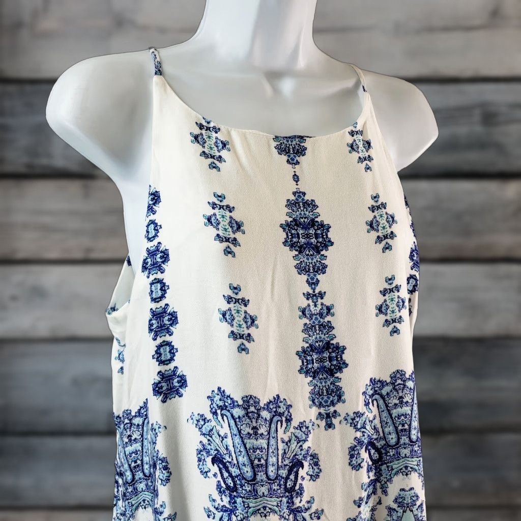 Vintage Verse Alecto Halter Top Womens Small Blue Verse Stitch Fix Shirt Sleeveless XS? Wait. Size S / US 4 / IT 40 - 1 Thumbnail