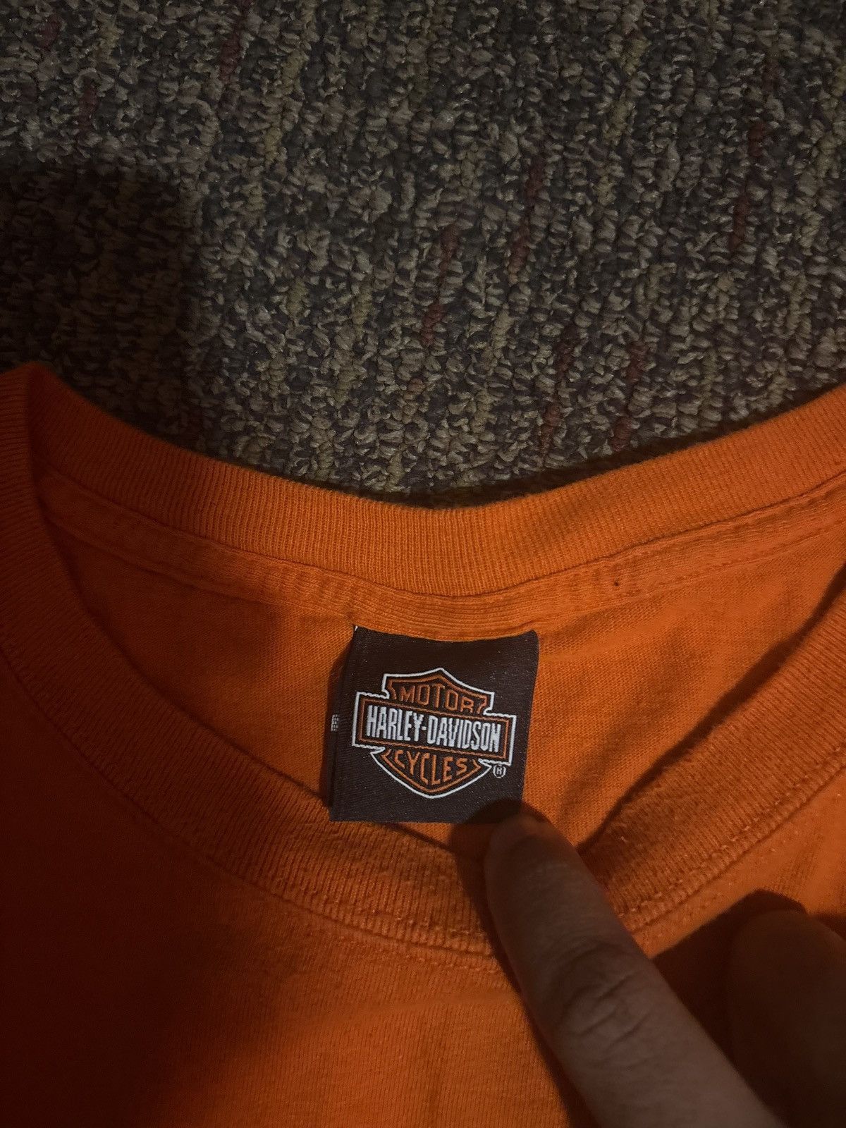 Harley Davidson × Vintage Harley Davidson cropped cut off Shirt Size US L / EU 52-54 / 3 - 4 Thumbnail
