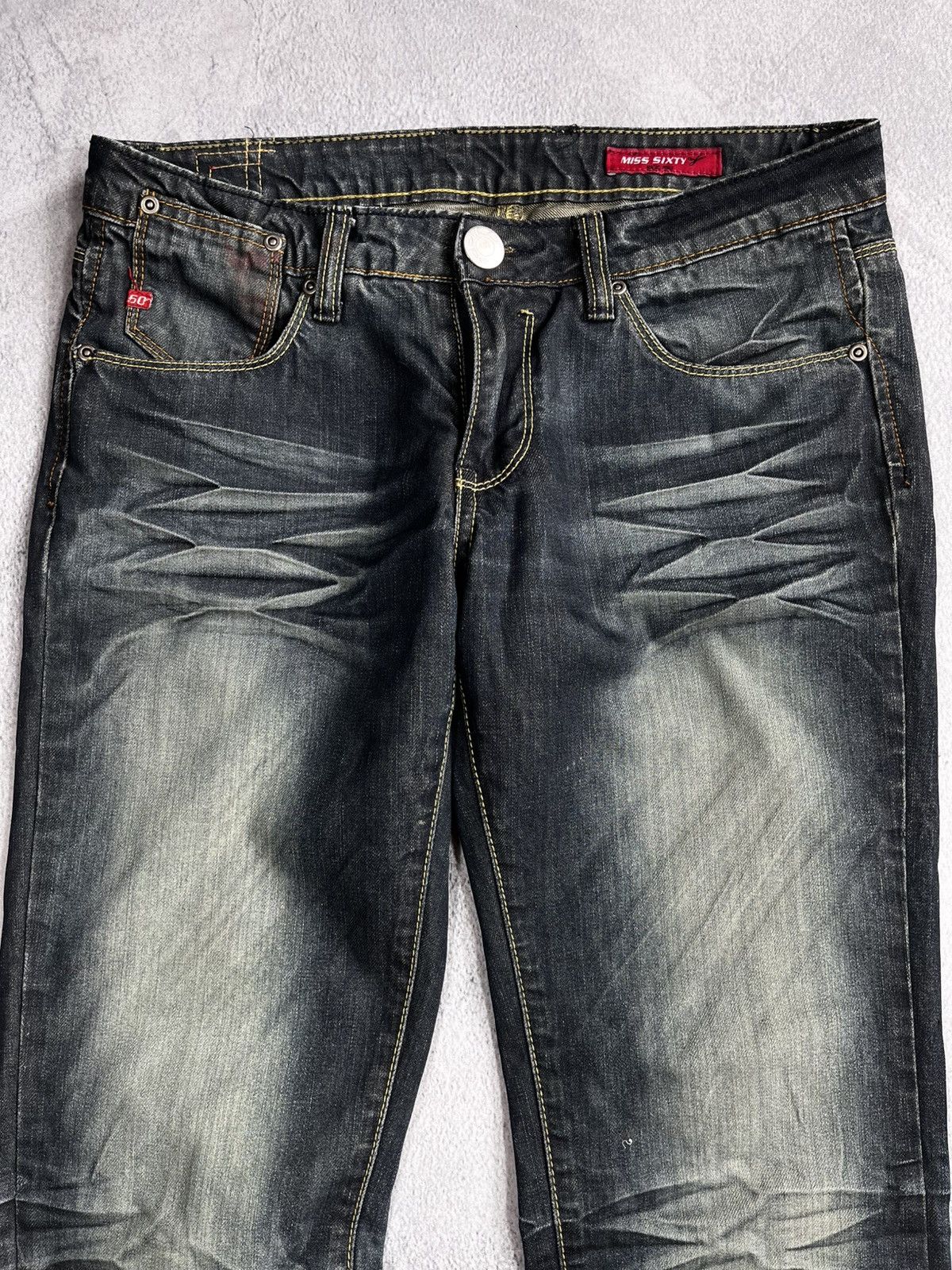Japanese Brand × Miss Sixty Vintage Y2K Miss Sixty low rise faded denim jeans size 30 Size 30" / US 8 / IT 44 - 6 Thumbnail
