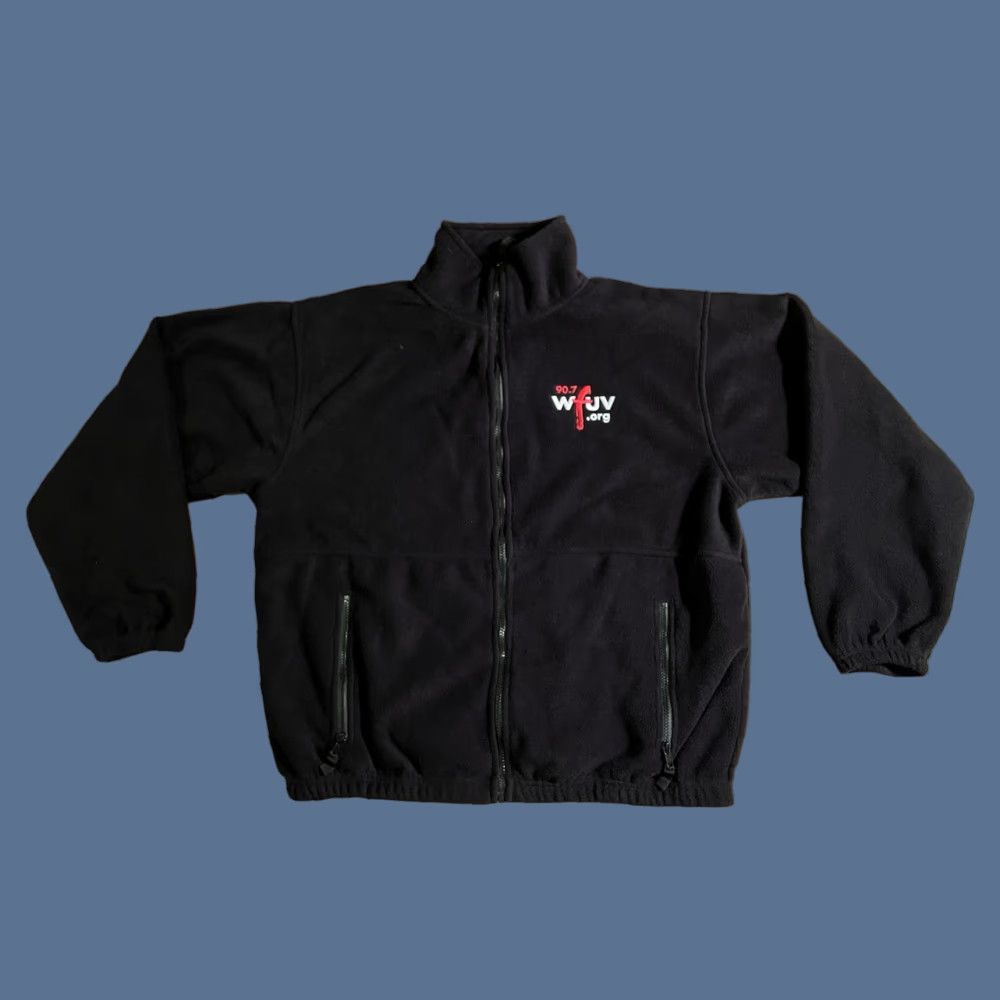 Vintage WFUV 90.7 Radio Station Fleece Sweatshirt Mens Small Black Full Zip Size US S / EU 44-46 / 1 - 1 Thumbnail
