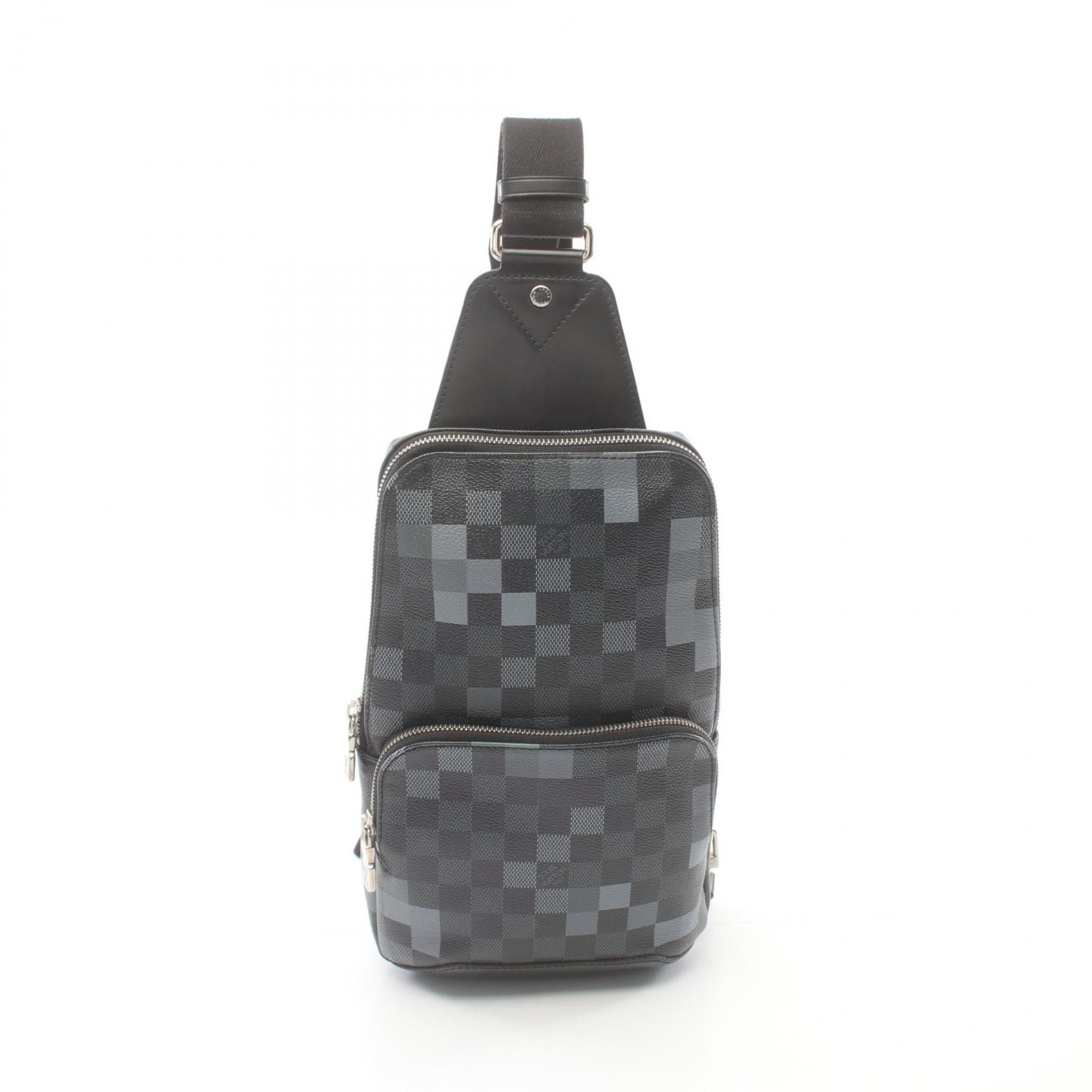 Louis Vuitton Louis Vuitton Avenue Sling Bag Damier Graphite Pixel Sling Bag Canvas Belt Bag N40068 in Black