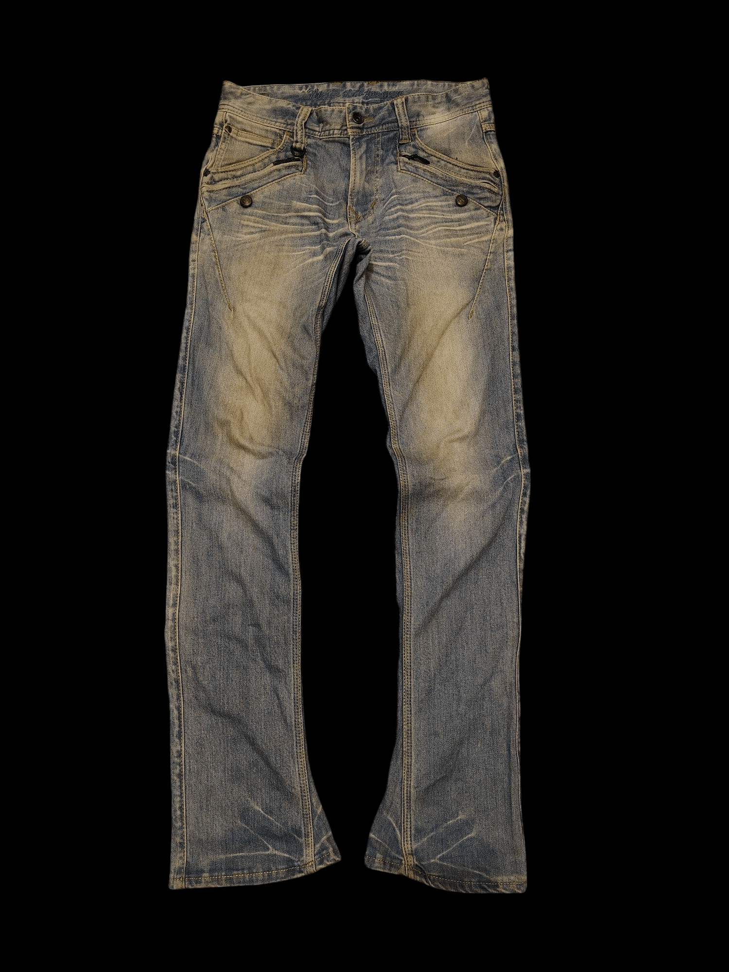 If Six Was Nine Japanese Nicole Club for men Distressed denim Flared Jeans Size US 30 / EU 46 - 1 Thumbnail