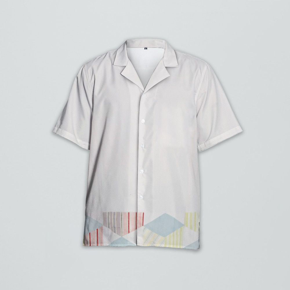 Designer Men's White Greetings Shirt Size US M / EU 48-50 / 2 - 1 Thumbnail