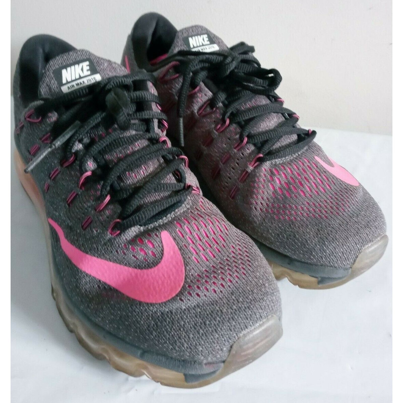 Nike Air Max 2016 Black Pink Running Shoes Women's 7.5