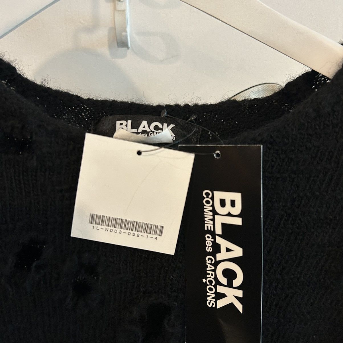 Comme des Garcons Black RIPPED EFFECT KNITWEAR Size US XL / EU 56 / 4 - 8 Thumbnail