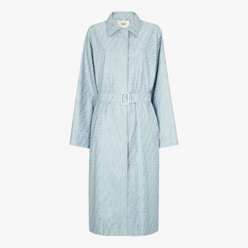 Fendi o1s1wg110326 Overcoat in Light Blue Size L / US 10 / IT 46 - 1 Thumbnail