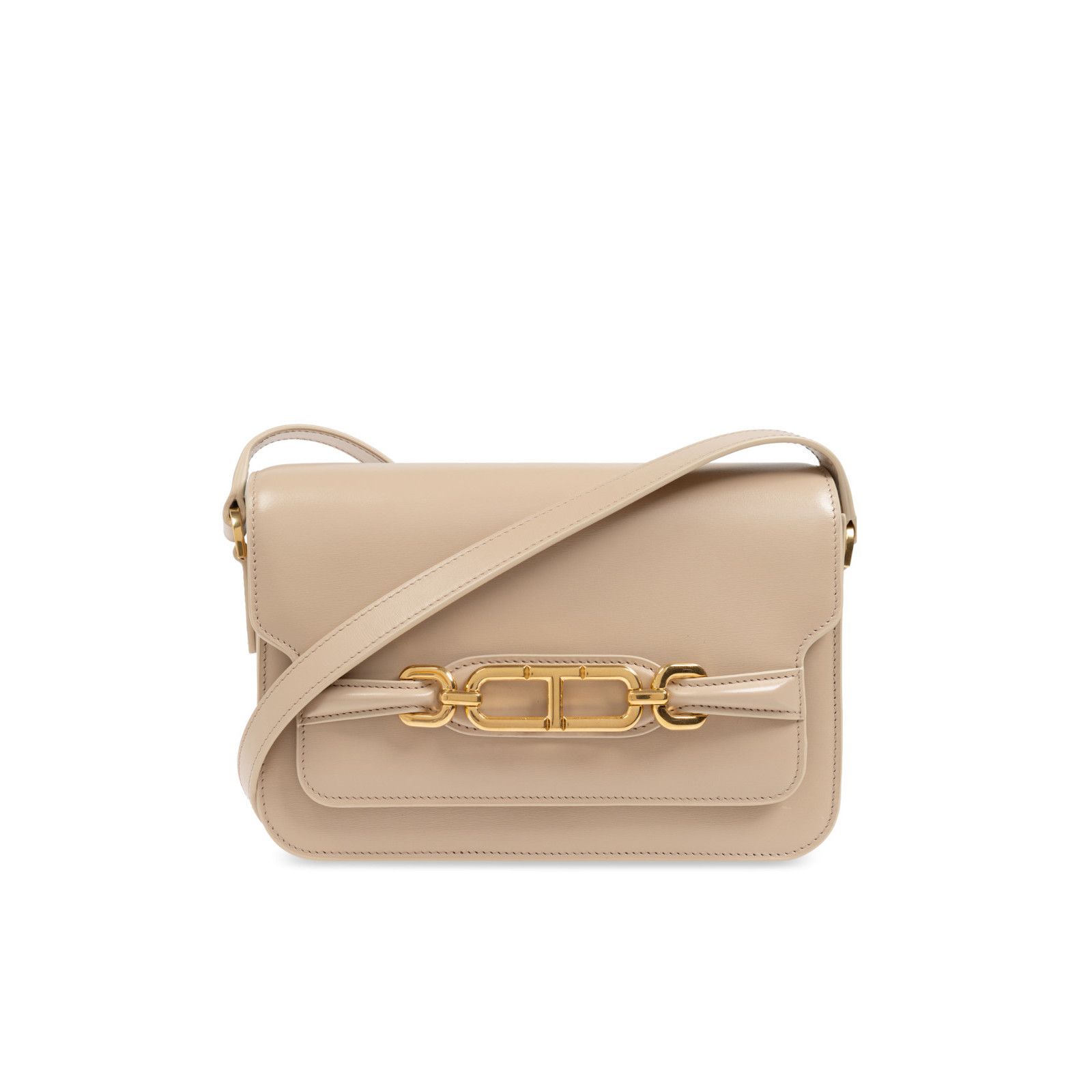 Tom Ford Tom Ford Beige Shiny Leather Shoulder Bag New Size ONE SIZE - 1 Thumbnail