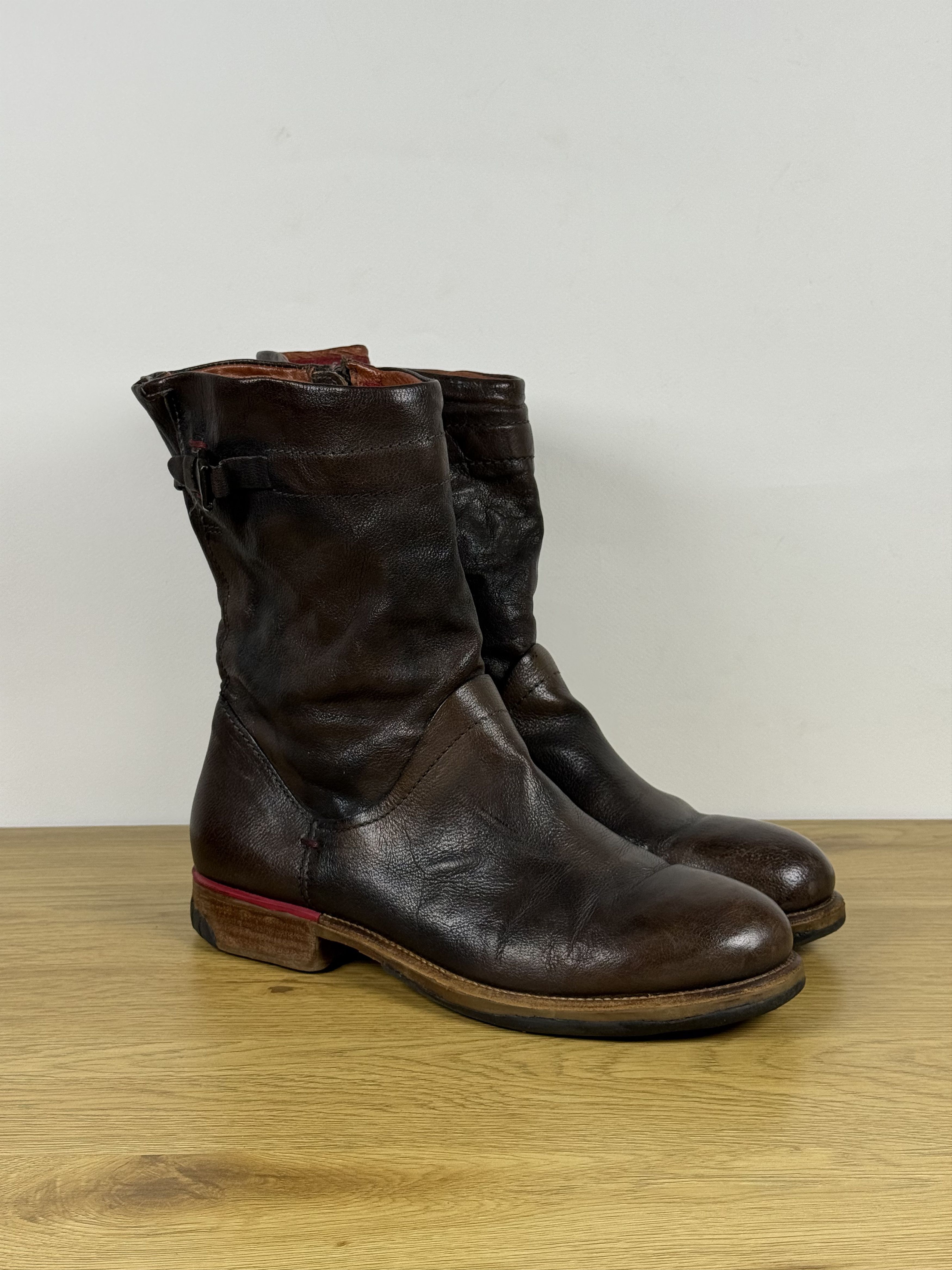 A.S.98 A.S. 98 Leather Zip Boots Avantgarde (42) Size US 9 / EU 42 - 1 Thumbnail
