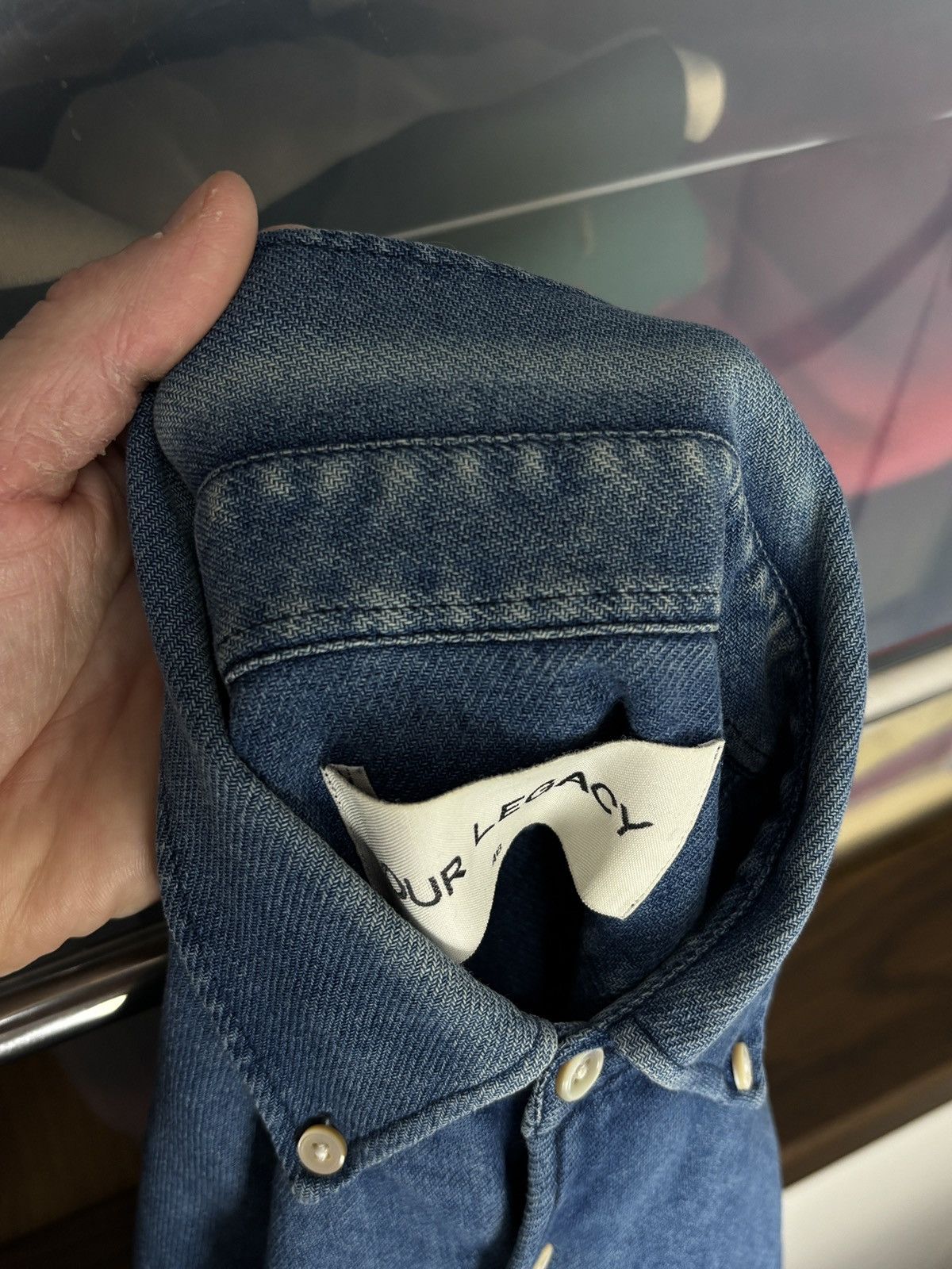 Our Legacy Our Legacy Blue Vintage Button Up Shirt Archive Denim Size US M / EU 48-50 / 2 - 9 Thumbnail