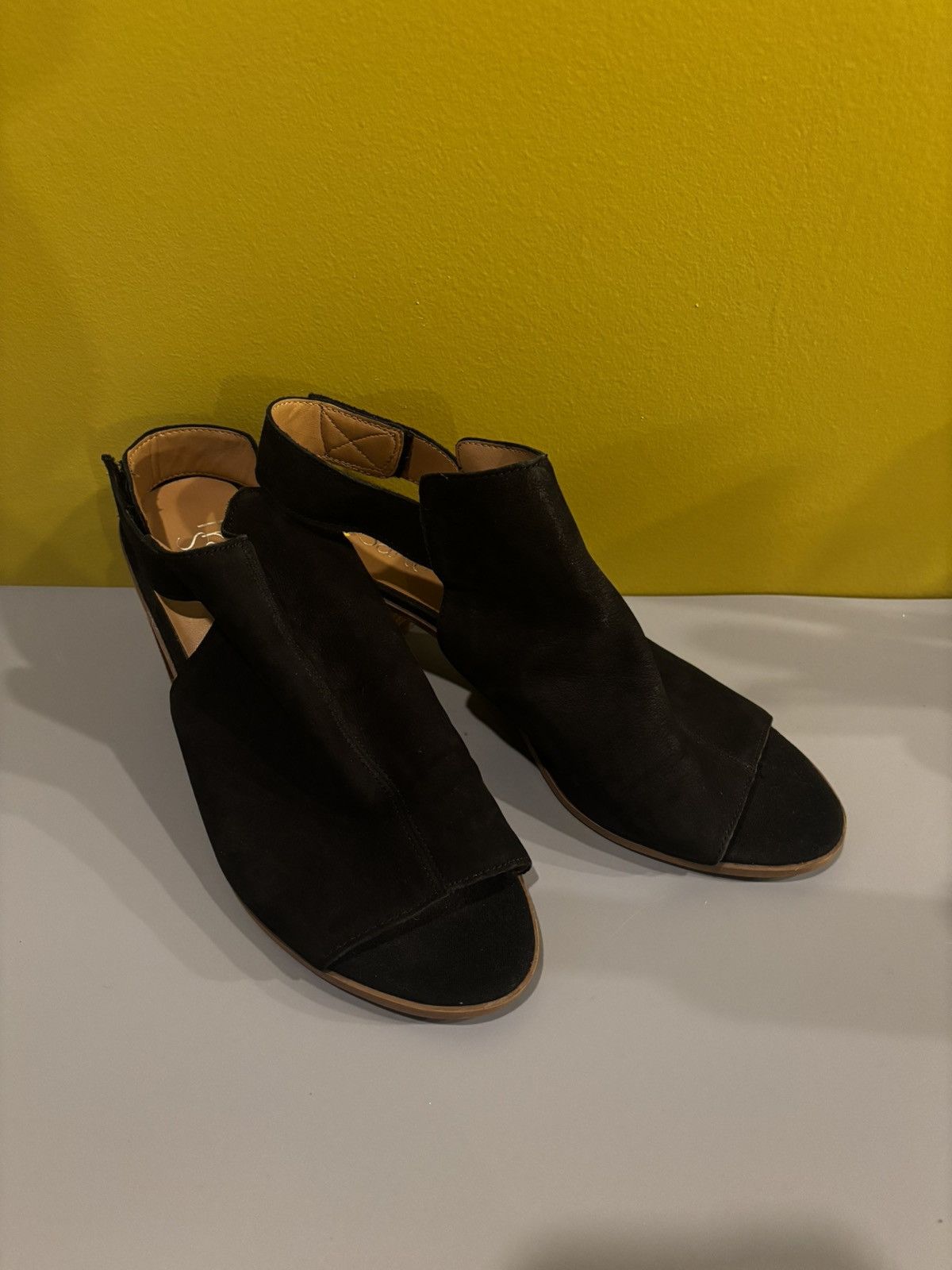 Franco Sarto Black open toe ankle sandal0517 Size US 9 / IT 39 - 10 Thumbnail
