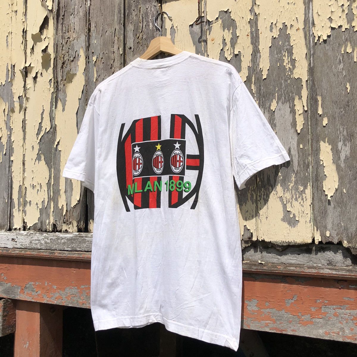 Vintage Vintage 90s MILAN 1899 Tshirt Size US L / EU 52-54 / 3 - 3 Thumbnail