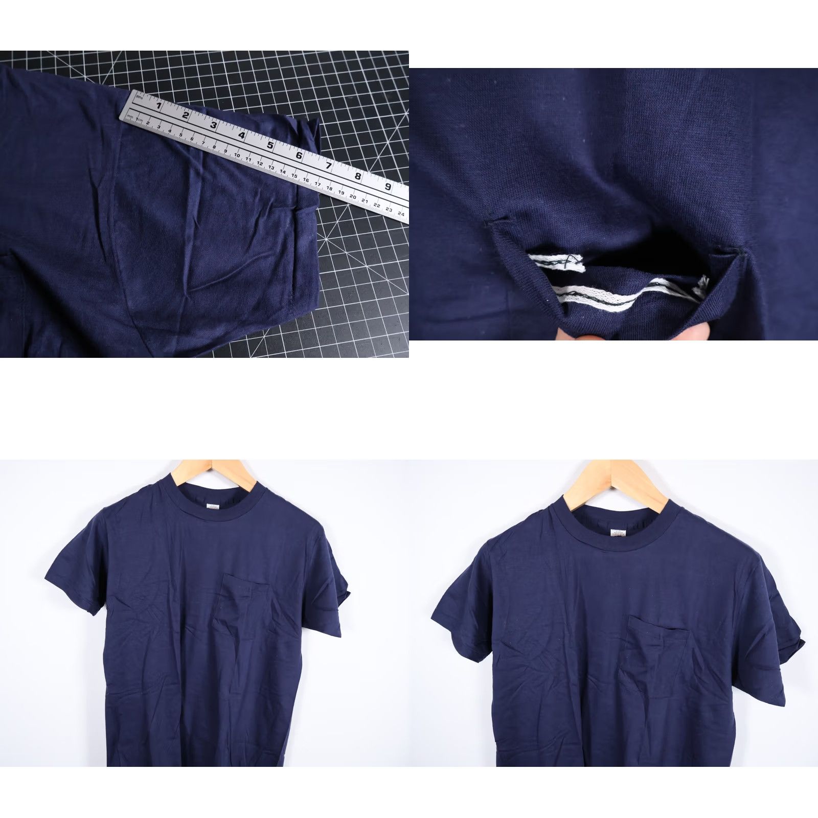Fruit Of The Loom VINTAGE Fruit of the Loom T-Shirt Men XL Blue 70s 80s VTG Cotton Short Sleeve Crew Neck Graphic Tee Small Marks Size US M / EU 48-50 / 2 - 8 Thumbnail