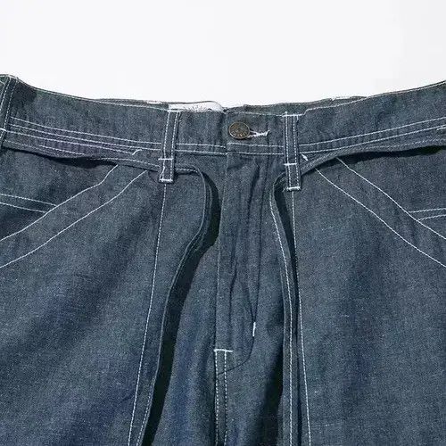 Other 20SS Indigo Union Denim Striped Worker Pants Size US 32 / EU 48 - 1 Thumbnail
