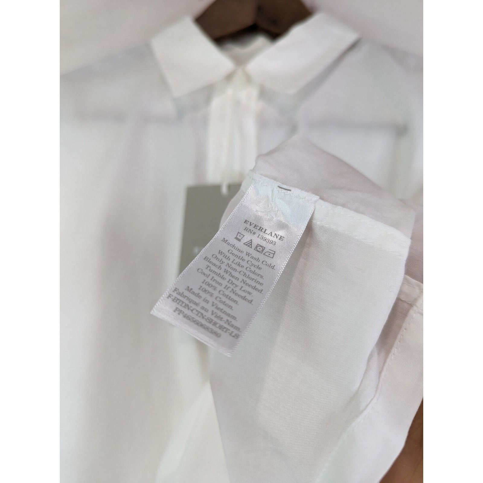 Everlane Everlane Shirt Womens 14 16 XL White Button Silky Way Short Size XL / US 12-14 / IT 48-50 - 8 Thumbnail