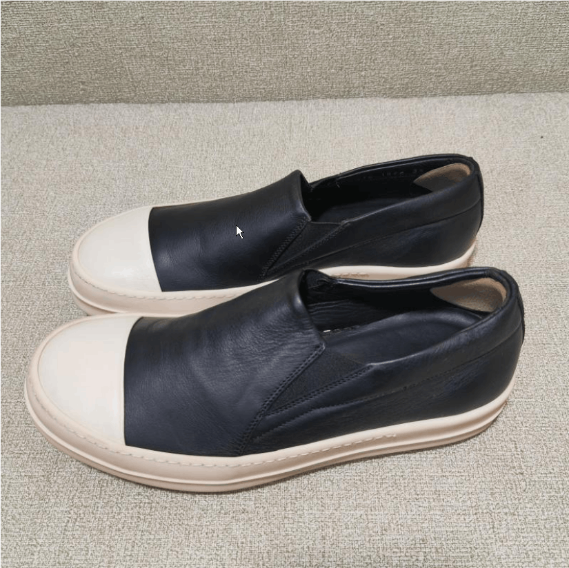 Rick Owens Rick Owens Black Leather Round Toe Sneakers Men's Size US 6 / EU 39 - 4 Thumbnail