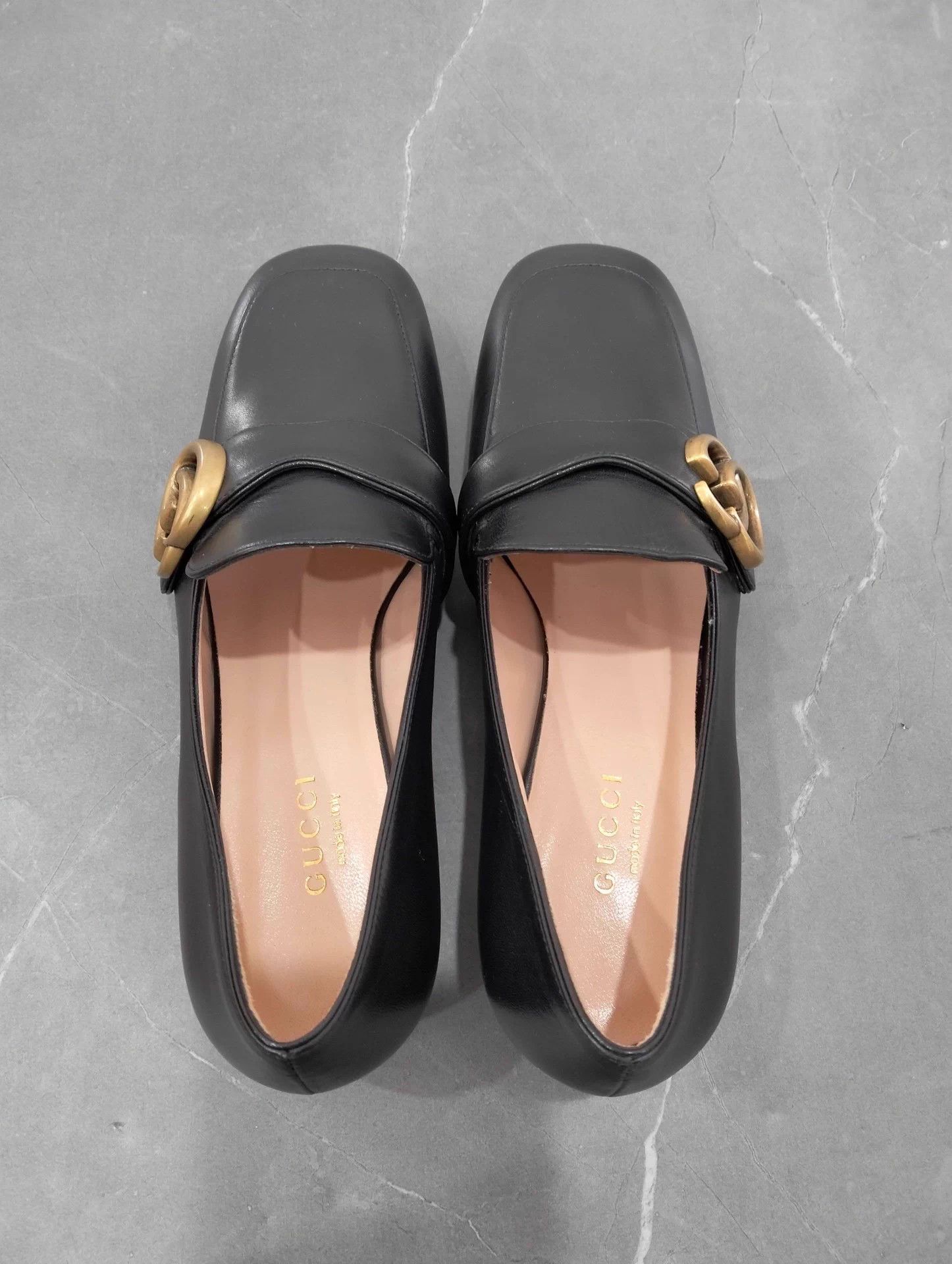 Gucci GUCCI Horsebit Square-toe Women's Casual Loafers 35.5 Size US 5 / IT 35 - 7 Thumbnail