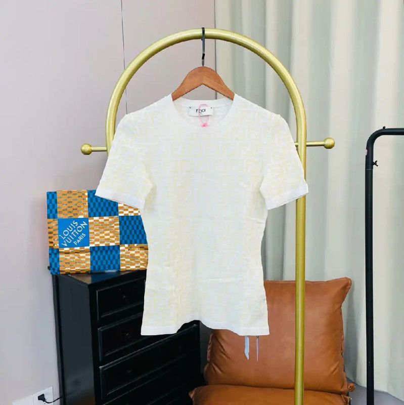 Fendi Yellow Nylon Women's T-Shirt 0089