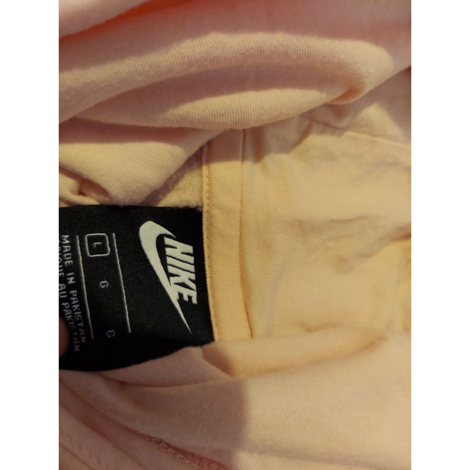 Nike Nike Hoodie Sweater Womens L Pink Cotton Athletic Gym Workout Size L / US 10 / IT 46 - 3 Thumbnail