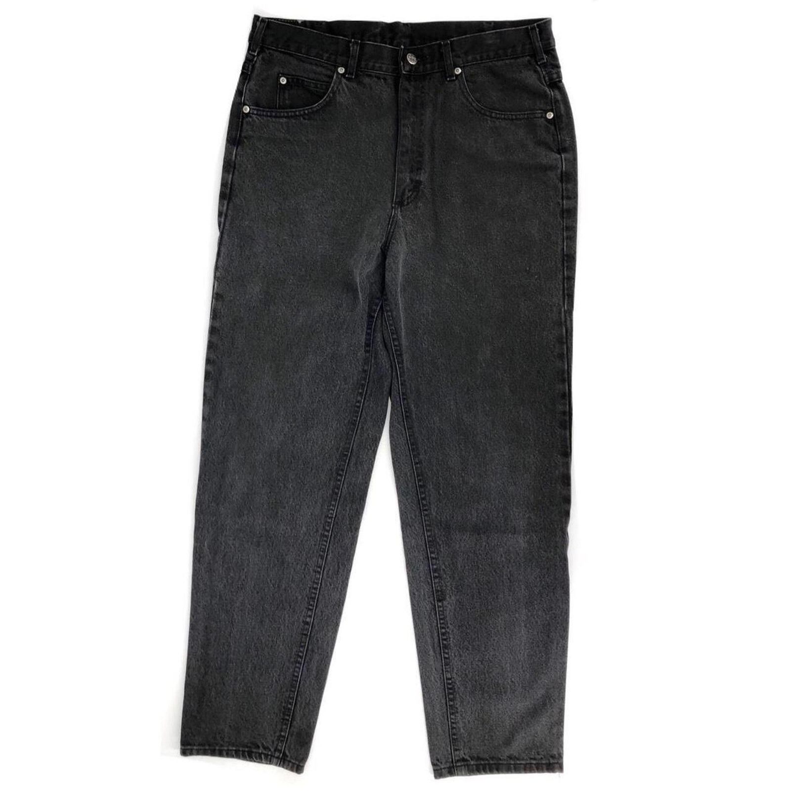 Lee × Vintage 90s Lee Riders black denim jeans 1990s vintage Size US 36 / EU 52 - 2 Thumbnail