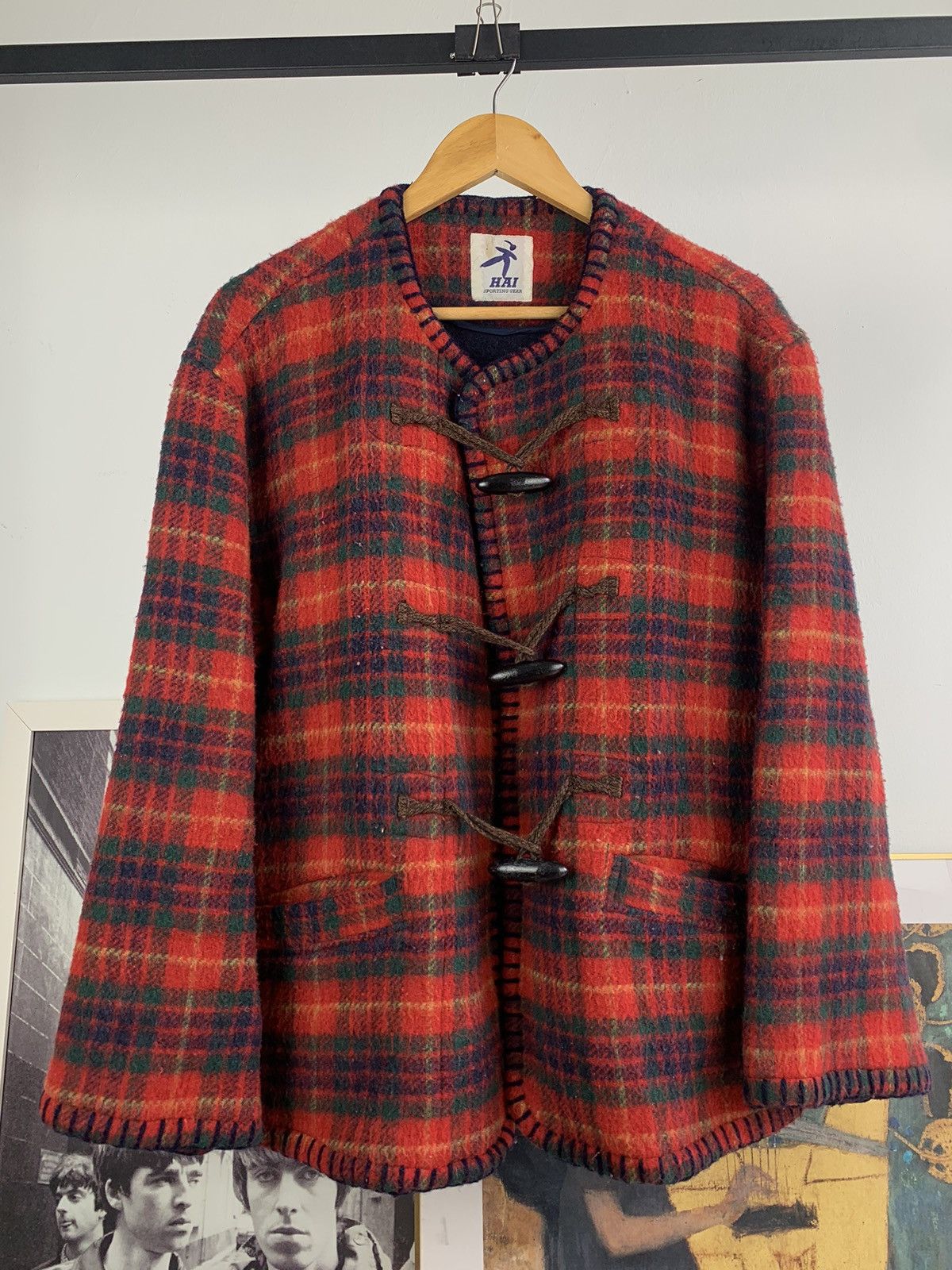 Hai Sporting Gear Hai Sporting Gear Tartan Plaid Wool Duffle Coat Size US M / EU 48-50 / 2 - 1 Thumbnail