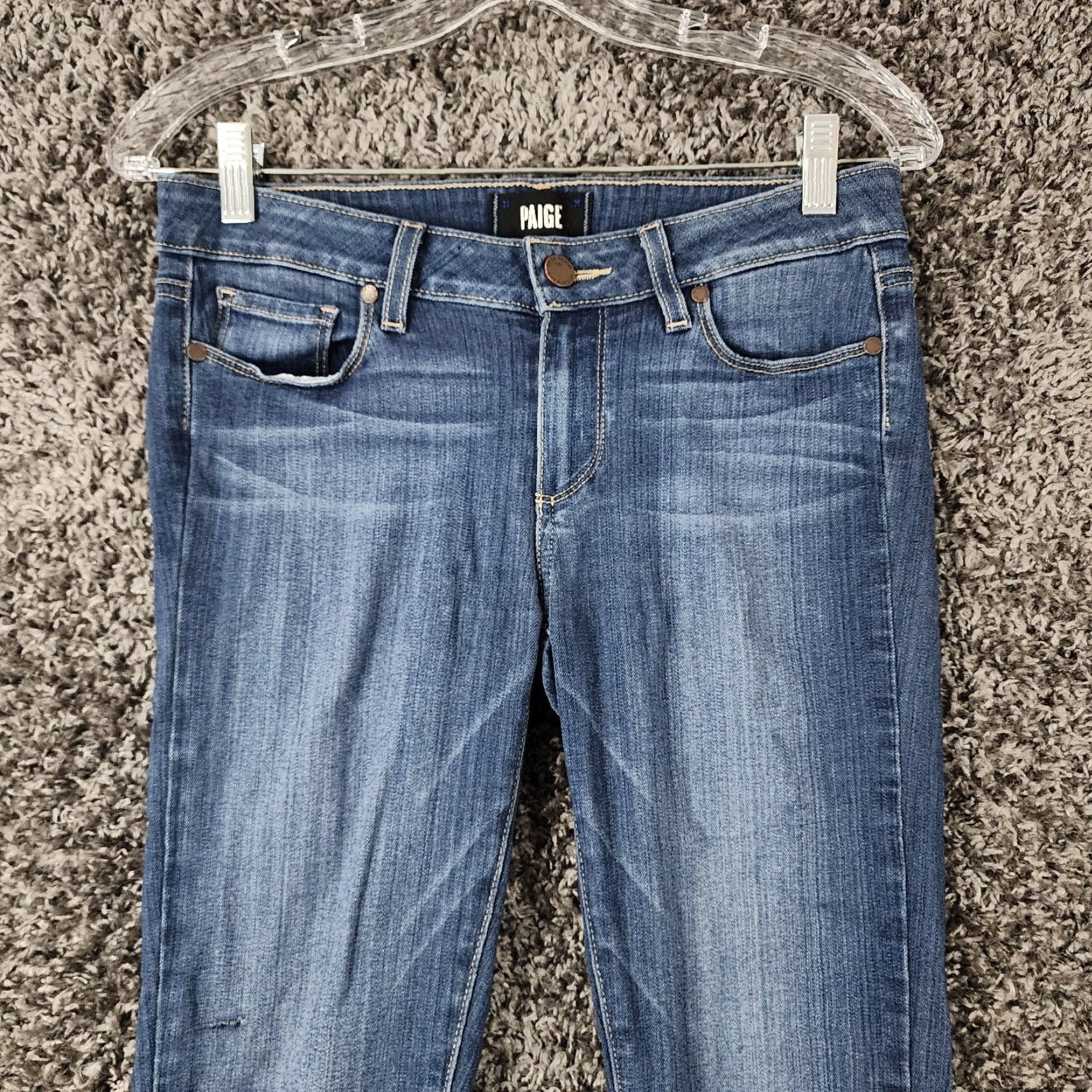 Paige PAIGE Verdugo Ultra Skinny Stretch Jeans Women Size 27 Blue Regular Size 27" / US 4 / IT 40 - 2 Thumbnail