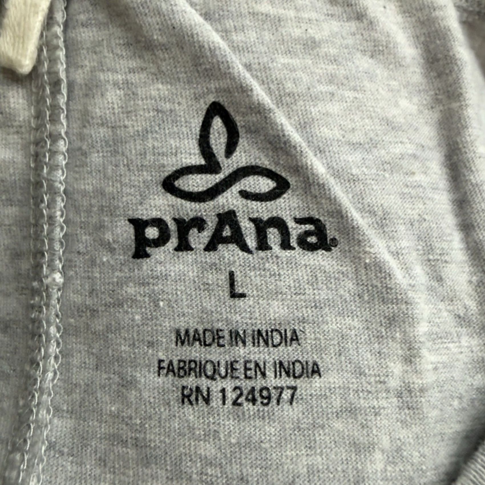 Prana VINTAGE PrAna Hollydaze Casual Graphic Tee Womens Size L Gray T-Shirt Size L / US 10 / IT 46 - 4 Thumbnail