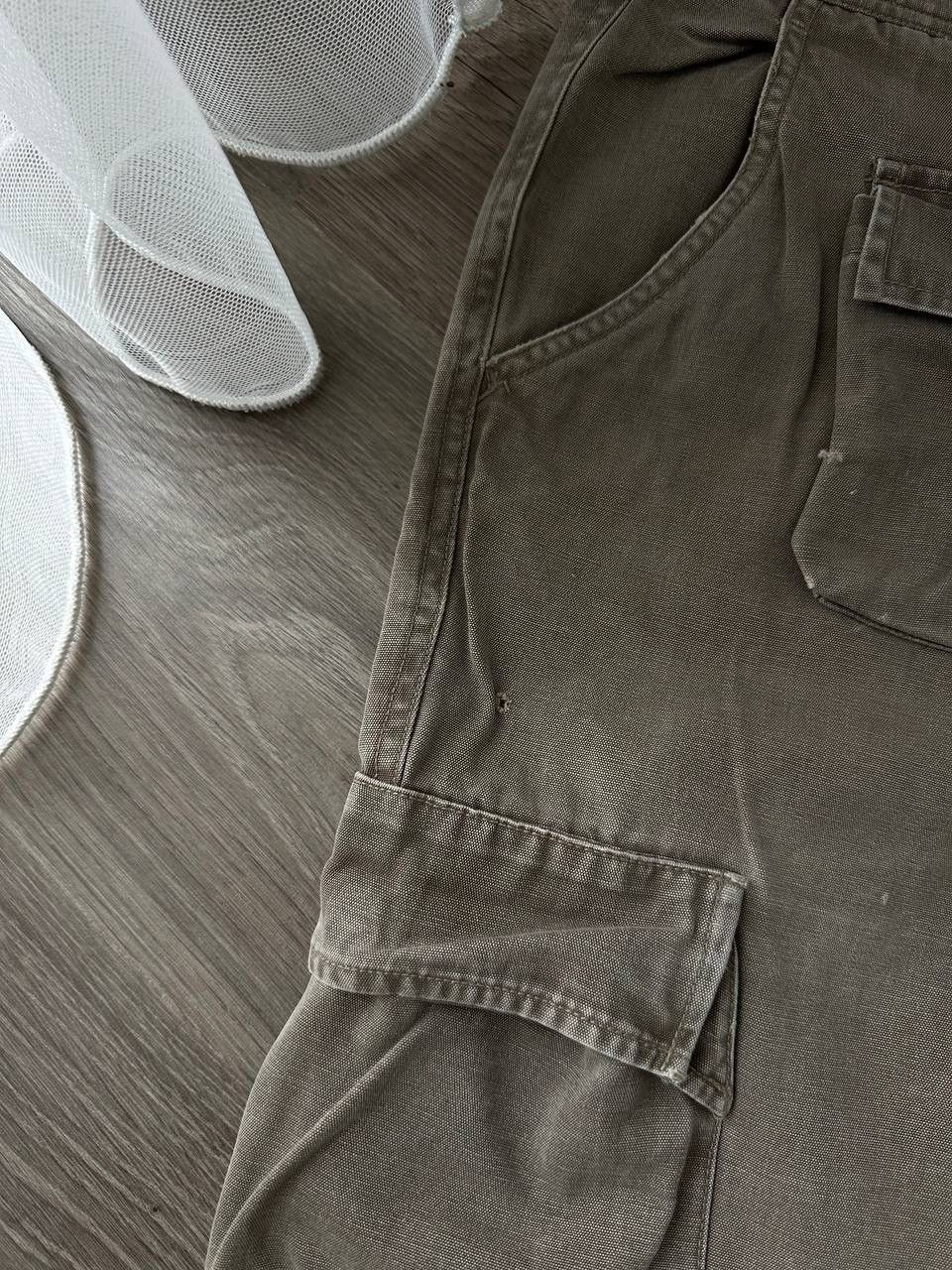 Japanese Brand × Vintage Vintage Japanese Cargo Baggy Pocket Distressed Beige Pants Size US 34 / EU 50 - 7 Thumbnail