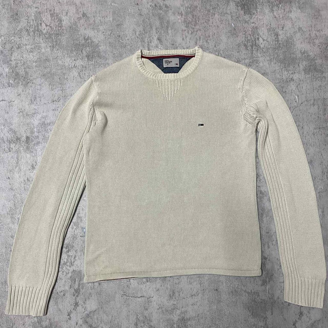 Tommy Hilfiger Cream Tommy Hilfiger knit sweater Size US M / EU 48-50 / 2 - 1 Thumbnail
