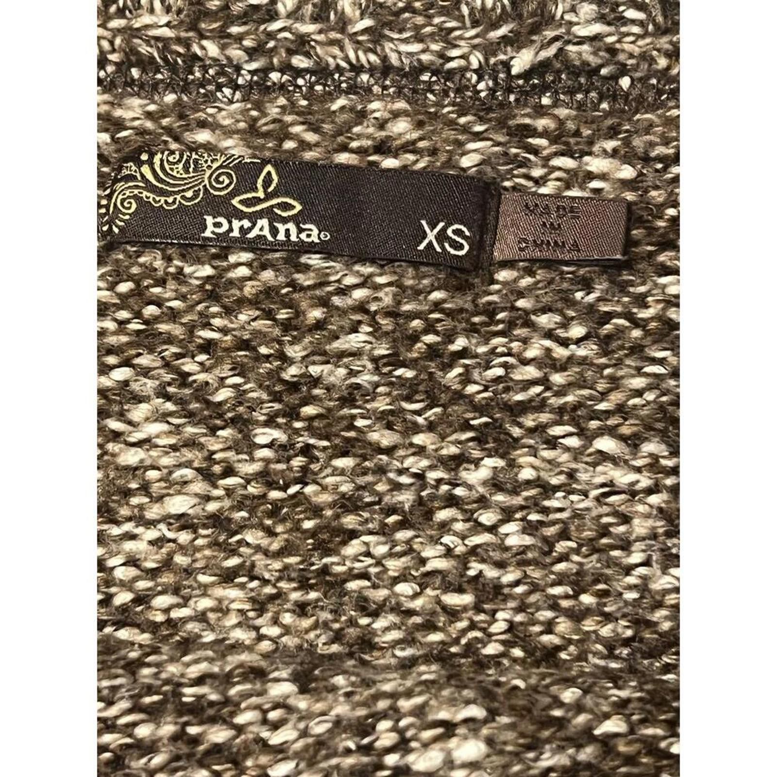 Prana Prana Skirt XS Heathered Brown Knit A-Line Ruffled Hem Boho Size 26" / US 2 / IT 38 - 6 Thumbnail
