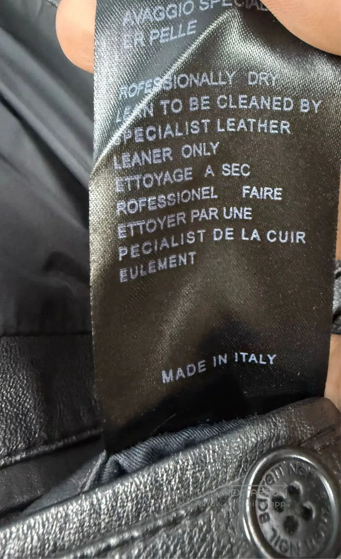 Neil Barrett Men's Leather Jacket by Neil Barrett. Size US M / EU 48-50 / 2 - 6 Thumbnail