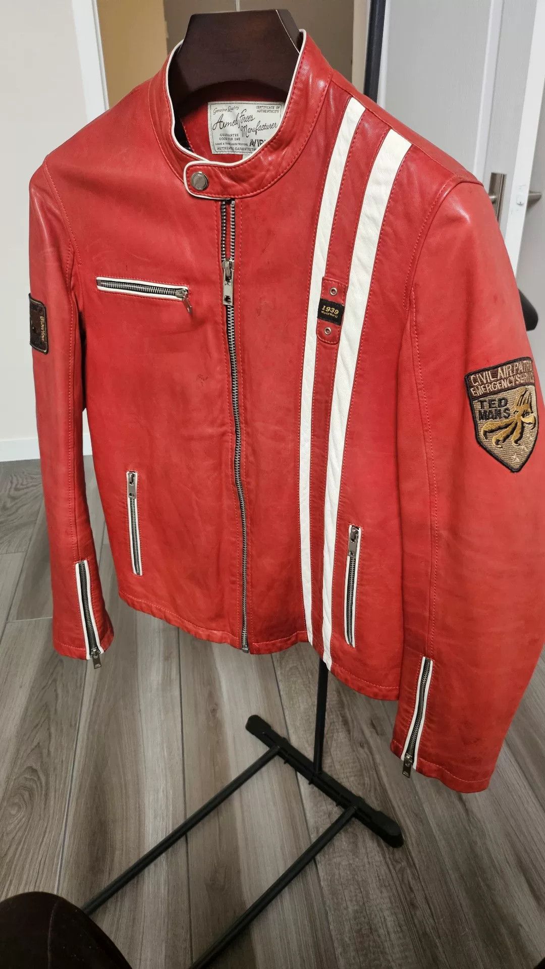 Avirex Avirex J100 Lambskin Moto Jacket Size US L / EU 52-54 / 3 - 1 Thumbnail