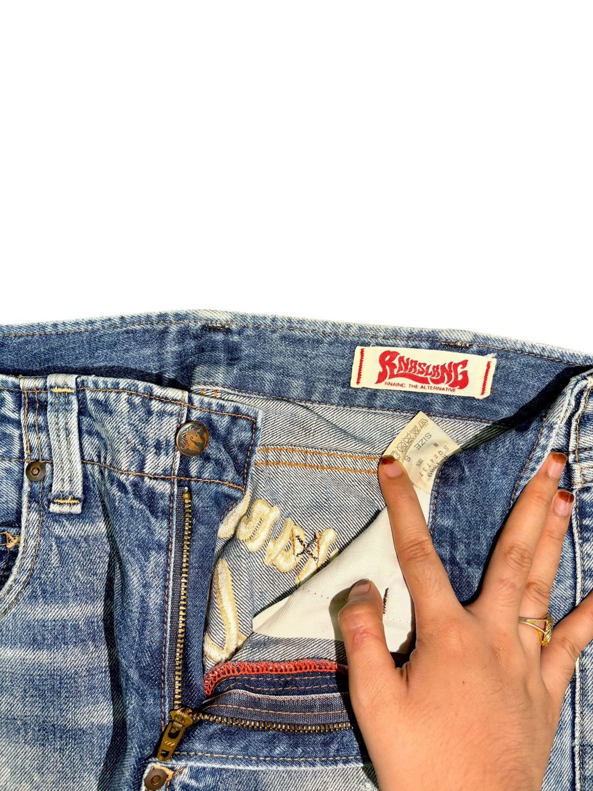 Dsquared2 Vintage Japanese Brand Embroidered Distressed Jeans Size 30" / US 8 / IT 44 - 5 Thumbnail