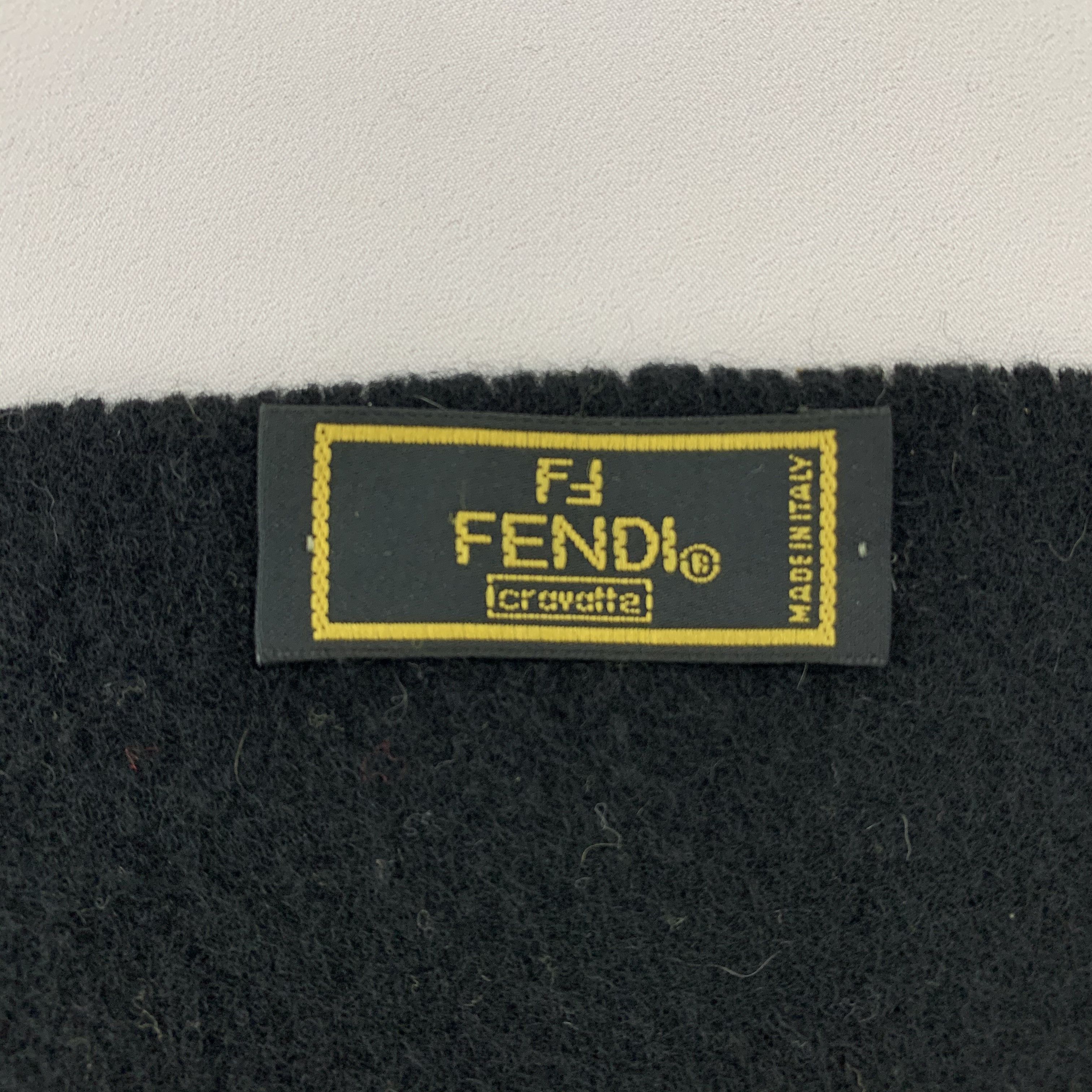Fendi Fendi Scarf Wool Muffler Neck Wrap BL5124 Size ONE SIZE - 5 Thumbnail