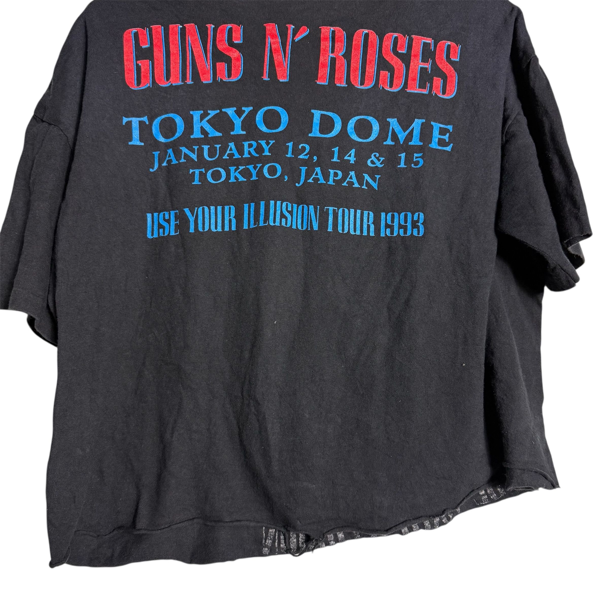 Band Tees 🔥RARE🔥Vintage Guns N' Roses Tokyo Dome Tour Crop T-shirt Size US L / EU 52-54 / 3 - 5 Thumbnail