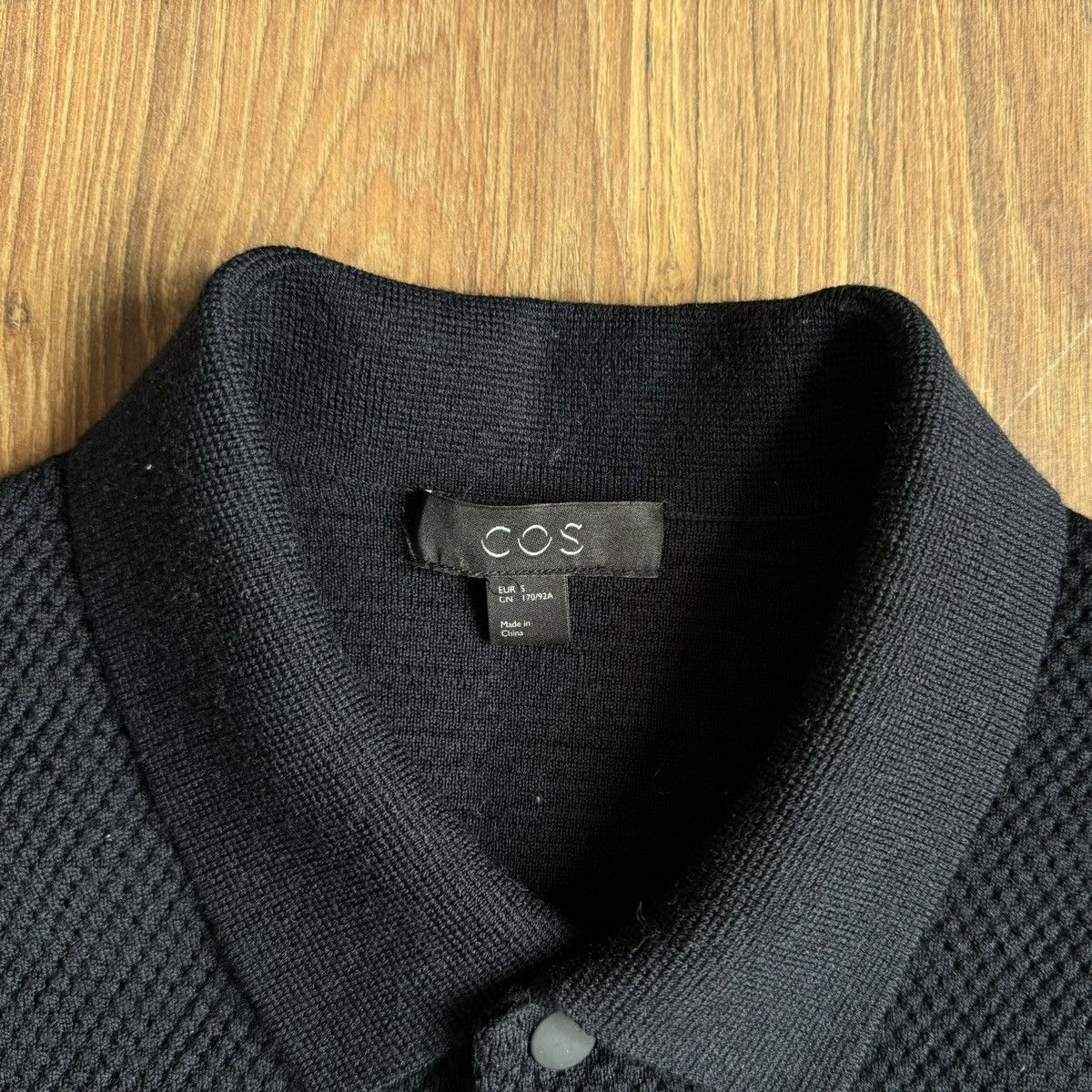 Cos COS Wool Knit Cardigan Snap Button Men’s S Navy Size US S / EU 44-46 / 1 - 5 Thumbnail