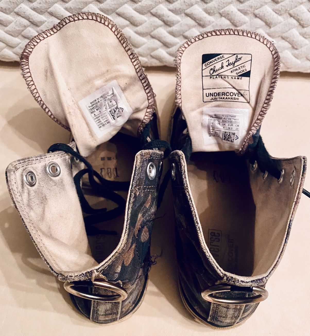 Converse × Undercover Distressed Converse x Undercover Jun Takahashi Chuck 70 Wm 6 Size US 6 / IT 36 - 13 Thumbnail