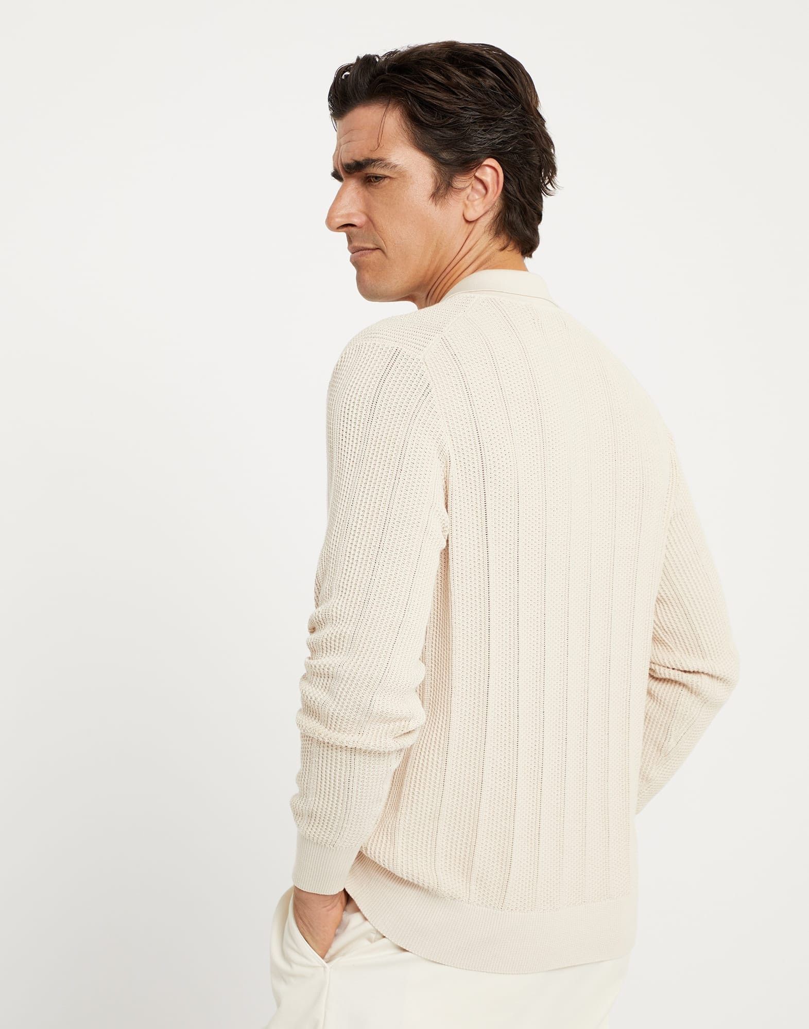 Brunello Cucinelli Polo Sweater in Dark Brown Size US XL / EU 56 / 4 - 2 Thumbnail