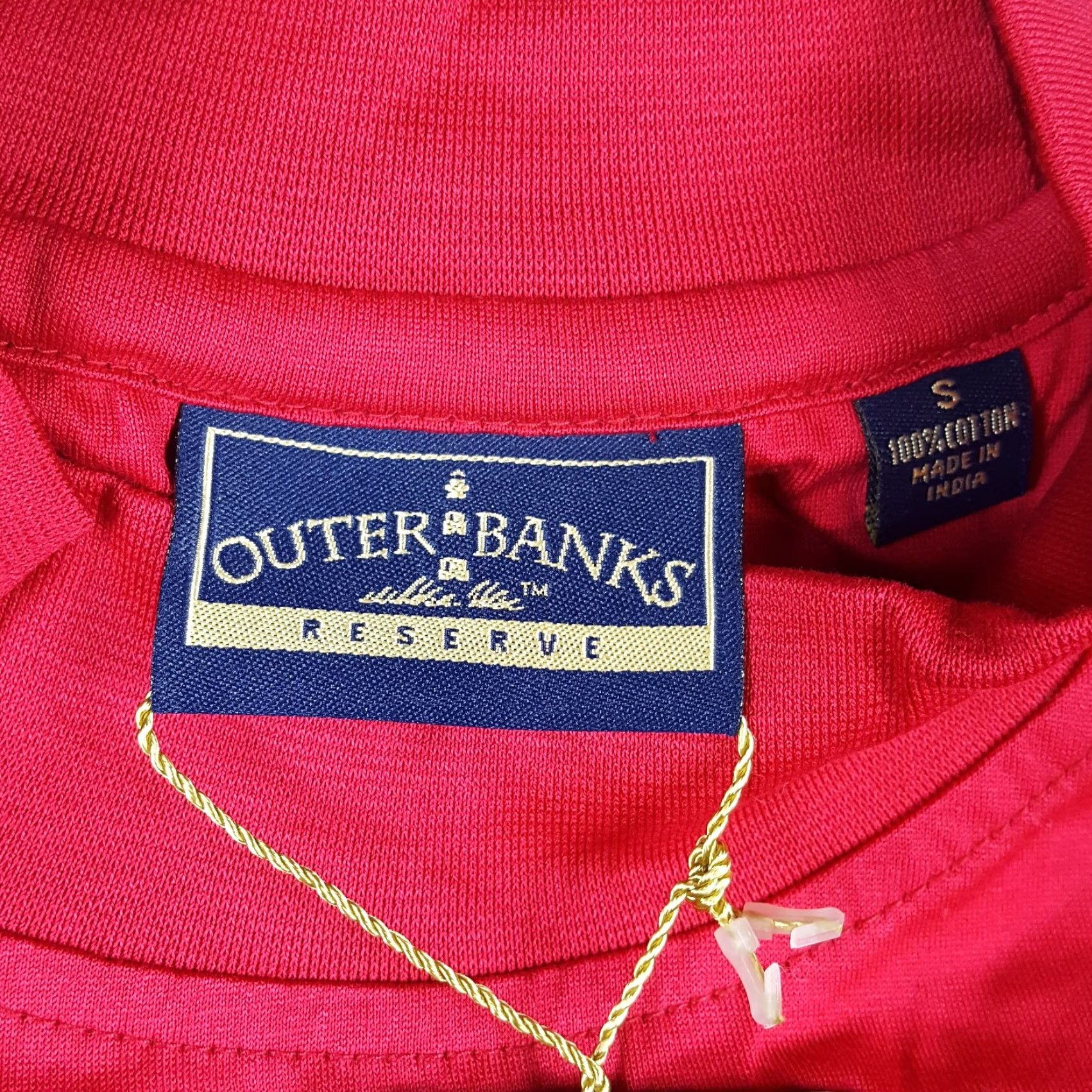 Vintage Vintage Outer Banks Men’s Golf T-Shirt S Red Preppy 90s Y2K Retro Athletic Mercerized Cotton Size US S / EU 44-46 / 1 - 5 Thumbnail